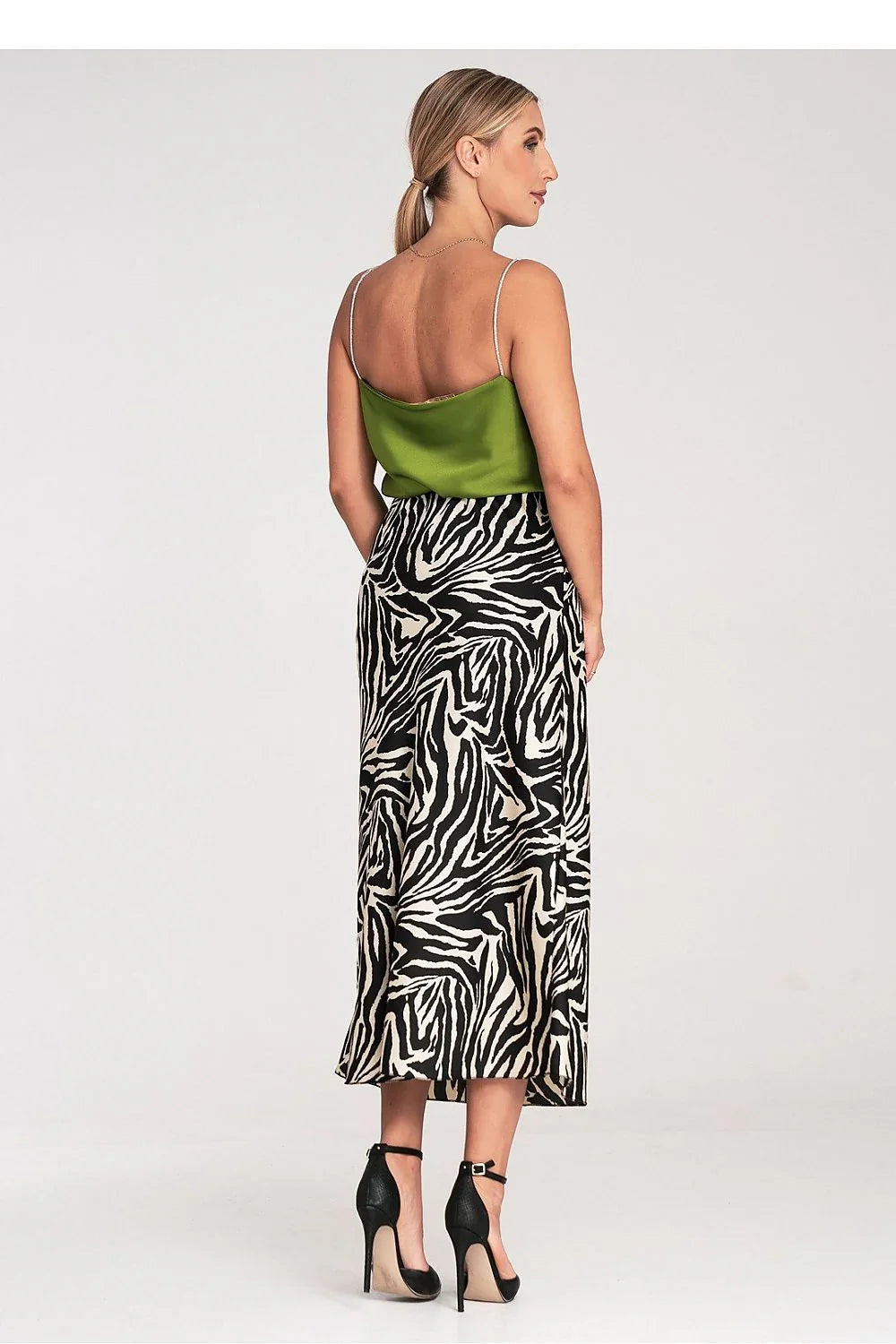 Women Satin Top – Cowl-Neck Satin Top -Guocali