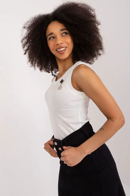 Women Sleeveless Top – Round-Neck Sleeveless Top -Guocali