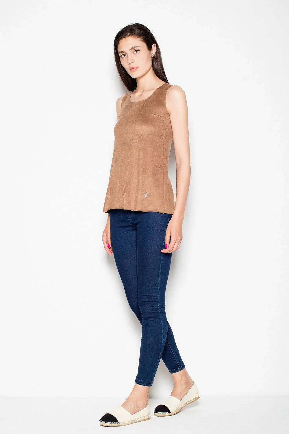 Women Sleeveless Top – Round-Neck Sleeveless Top -Guocali