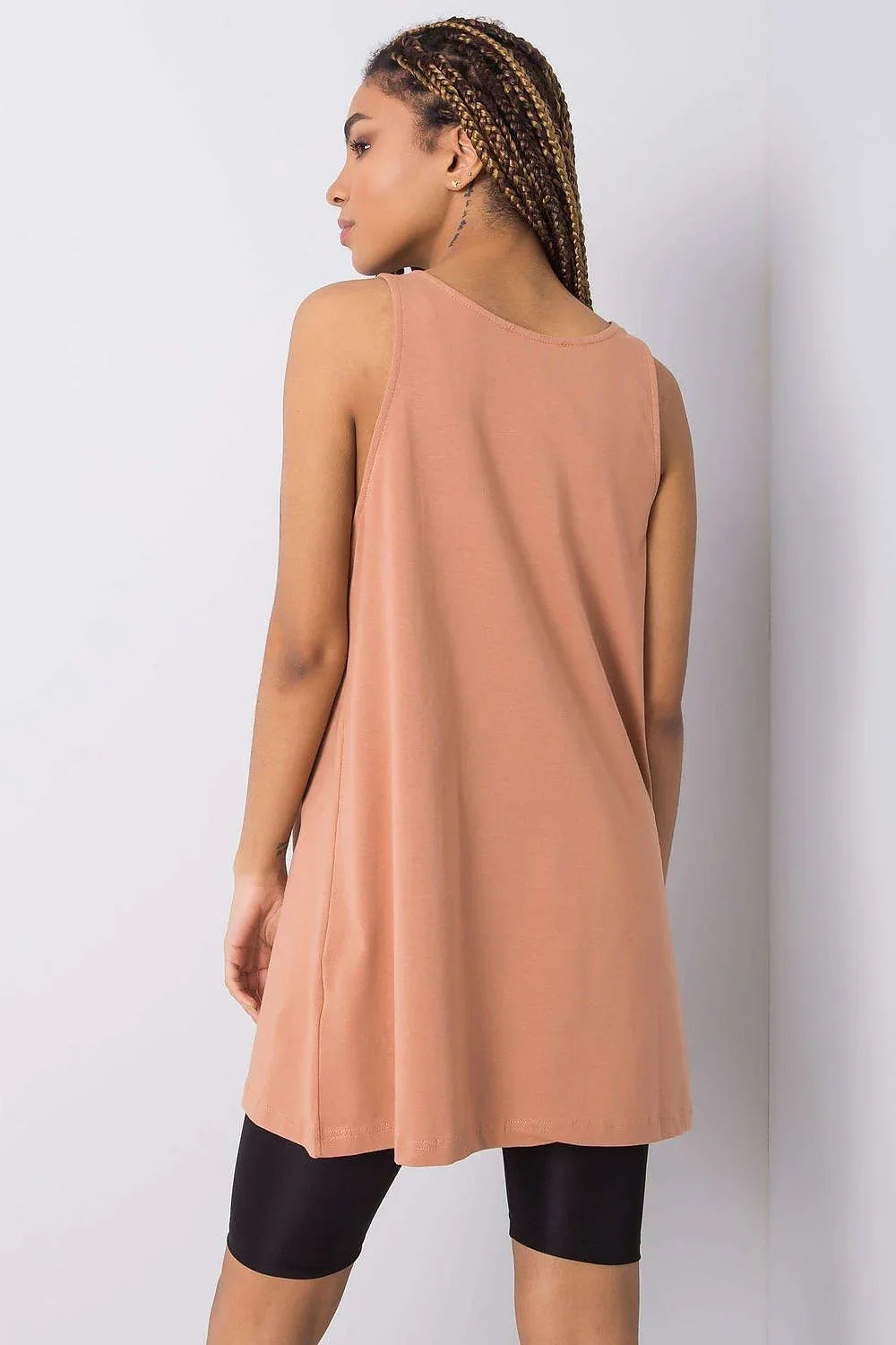 Women Sleeveless Top – Round-Neck Top -Guocali