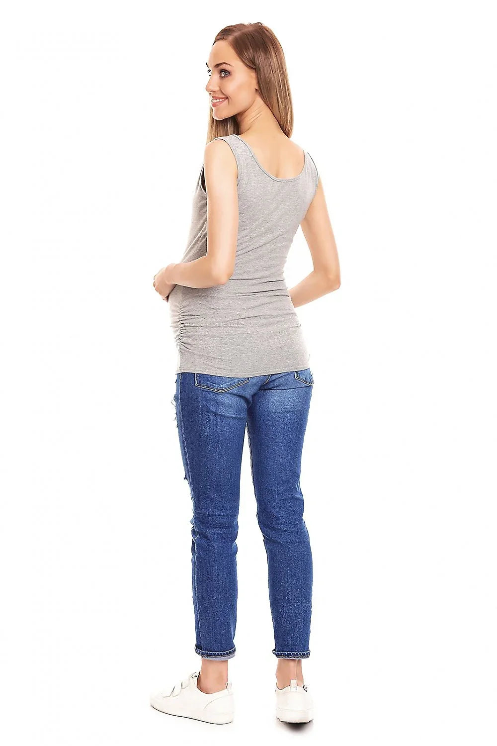 Women Sleeveless Top – Scoop-Neck Sleeveless Top -Guocali