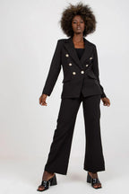Women Suit Jacket - Stretchable - Double-Breasted