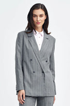 Women Suit Jacket - Stretchable - Double-Breasted