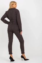 Women Suit Jacket - Stretchable - Wrap, Belted