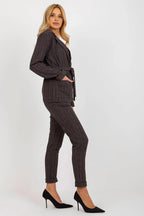 Women Suit Jacket - Stretchable - Wrap, Belted