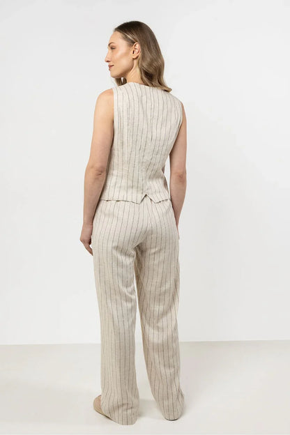 Women Suit Vest - Breathable - Sleeveless Beige -Guocali