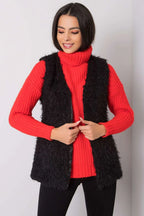 Women Suit Vest - Lightweight - Sleeveless Black -Guocali