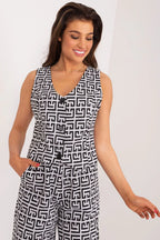 Women Suit Vest - Stretchable - Sleeveless Black -Guocali