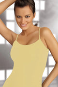 Women Undershirt Vest Singlet - Spaghetti-Strap Beige -Guocali