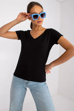 Women V-Neck Short-Sleeves T-Shirt – Stretchable - Guocali
