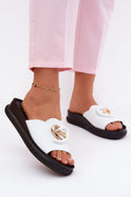 Women's Classic Leather Sandals – White – Sandals | GUOCALI