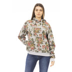 Women's hoodie Baldinini Trend Floral Graphic Logo Grey – main view