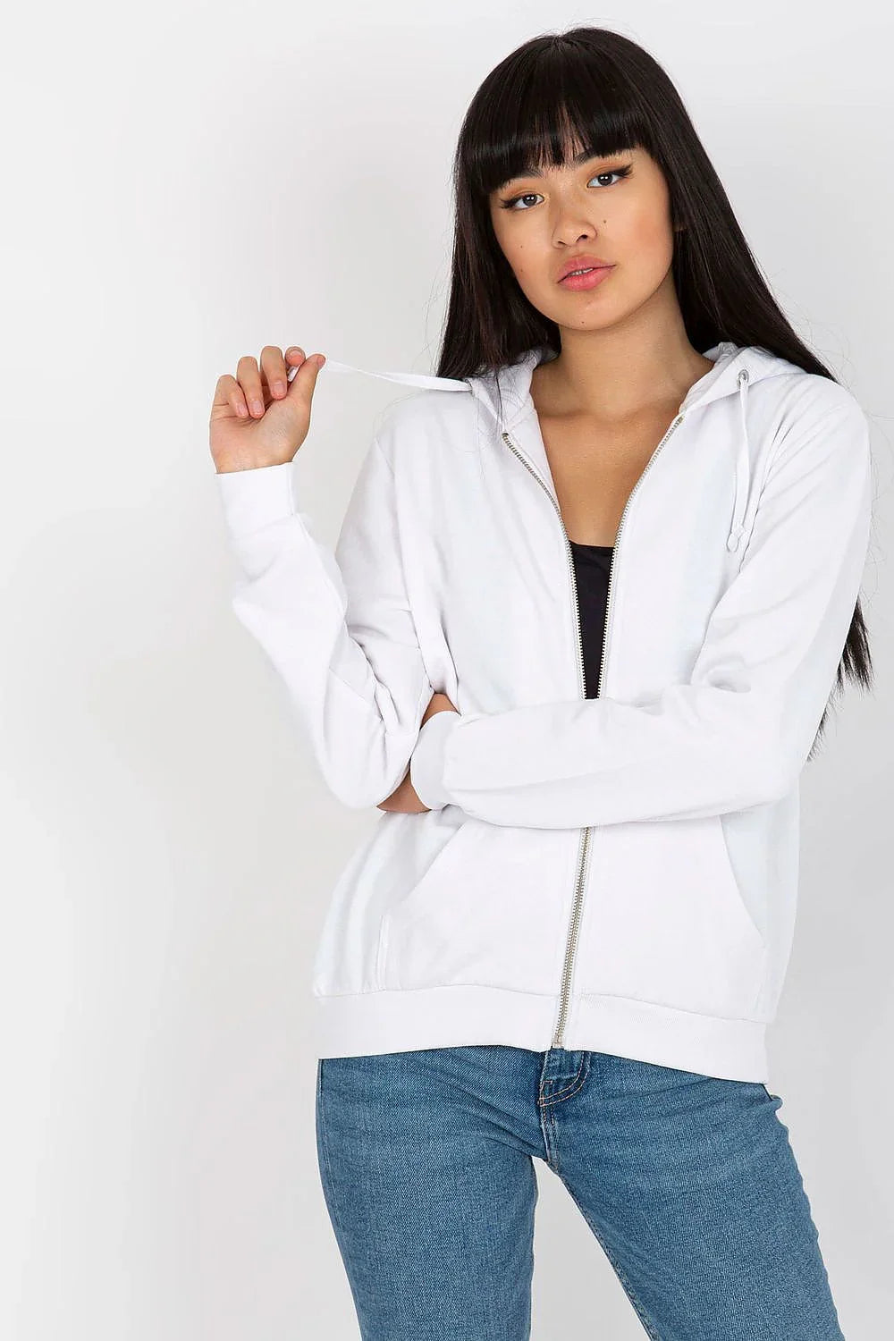 Women's hoodie Full Zip Regular Fit Split Pockets Cotton Blend – view 13
