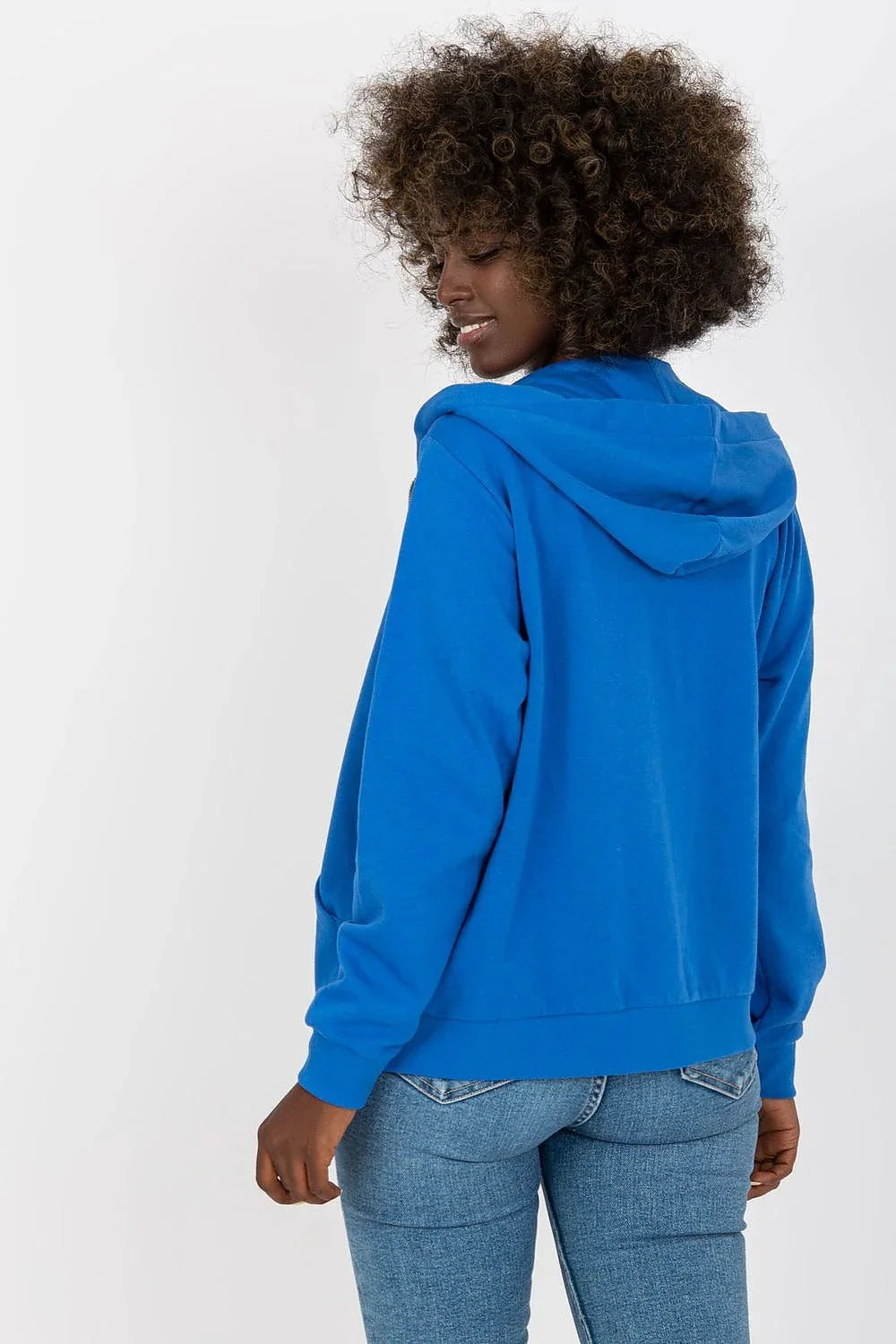 Women's hoodie Full Zip Regular Fit Split Pockets Cotton Blend – view 6