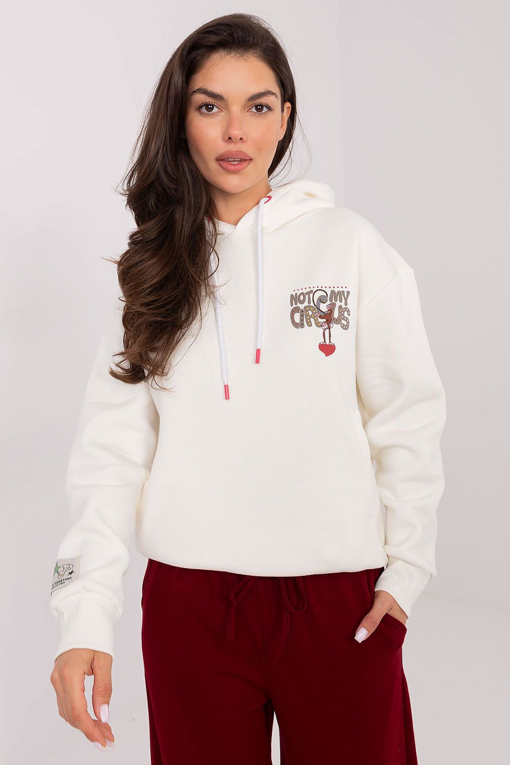 Women's Hoodie Graphic Back Print Drawstring Cotton Blend – Hoodie | GUOCALI – view 4