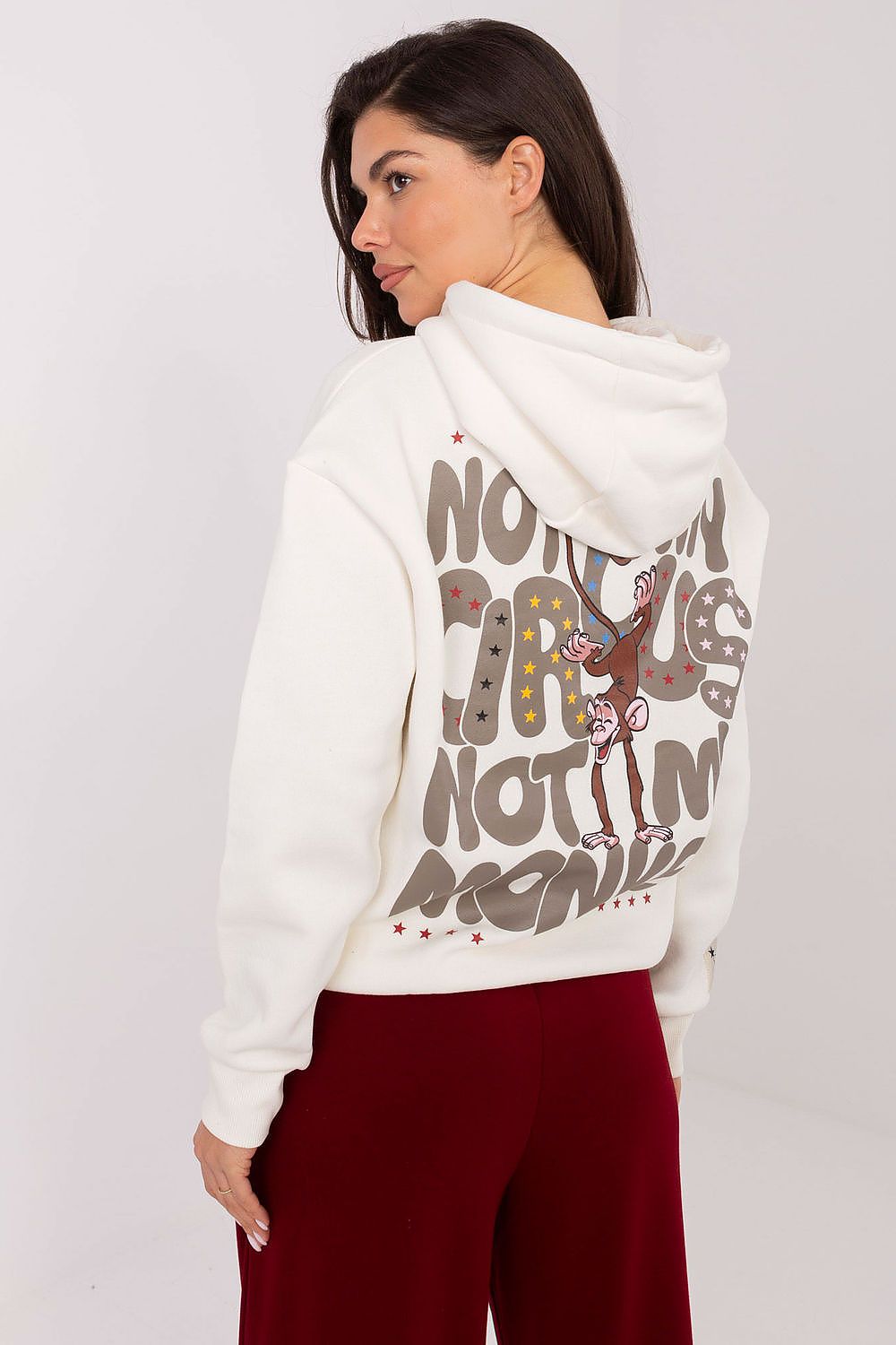 Women's Hoodie Graphic Back Print Drawstring Cotton Blend – Hoodie | GUOCALI – view 6