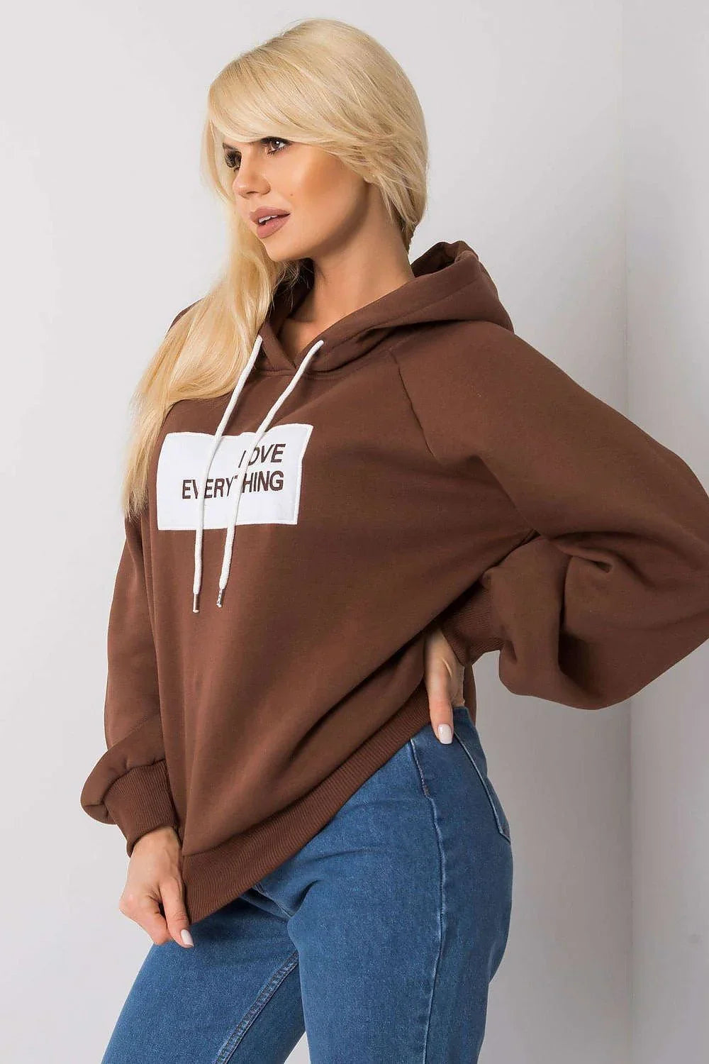 Women's hoodie Graphic Pullover Regular Fit Cotton Blend – view 3