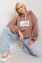 Women's hoodie Graphic Pullover Regular Fit Cotton Blend – view 8