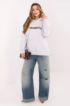 Women's hoodie Oversized Embroidered Logo Kangaroo Pocket – view 25