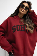 Women's Hoodie Logo Print Regular Fit Cotton Blend – Hoodie | GUOCALI – view 8