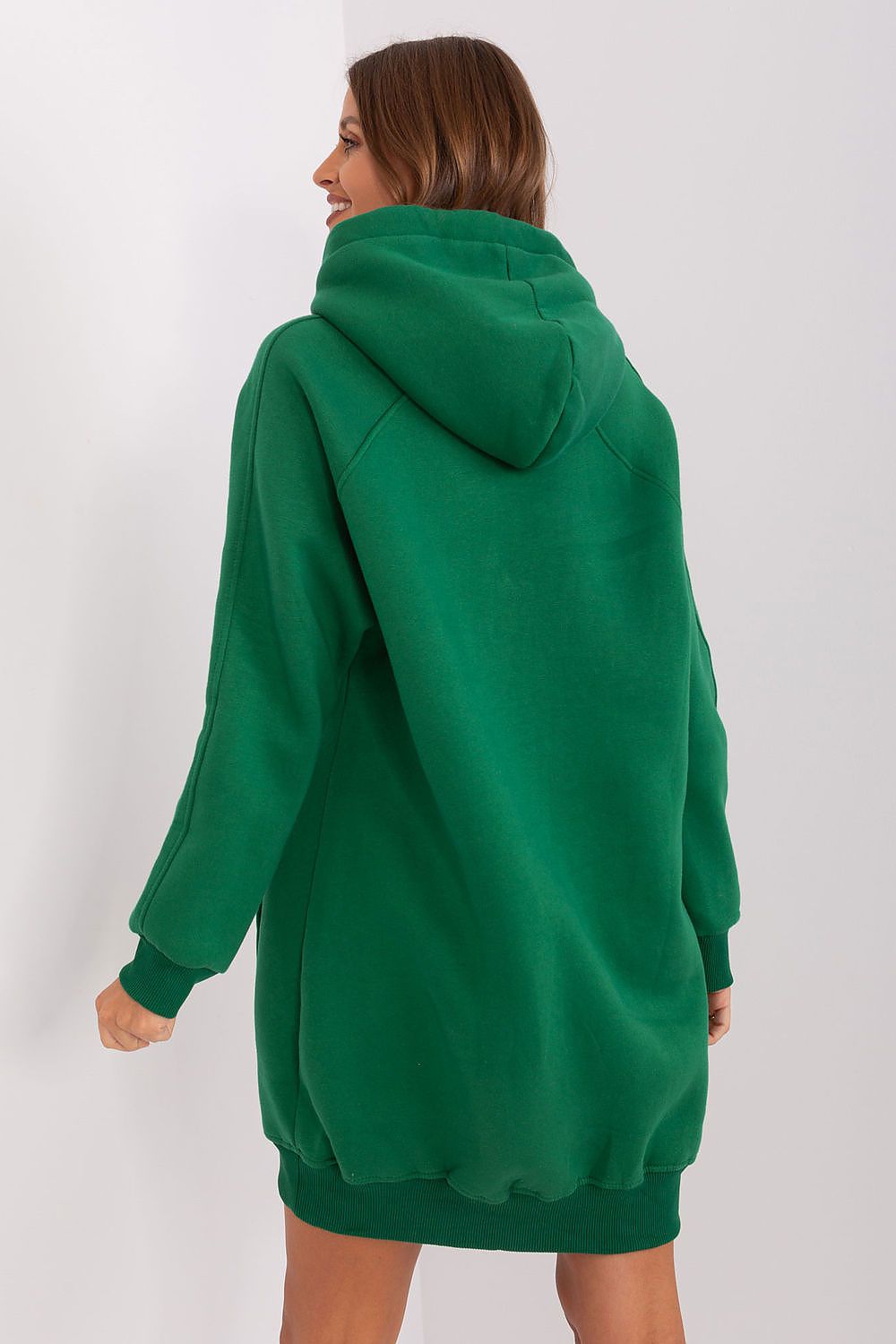 Women's Hoodie Longline Kangaroo Pocket Drawstring Insulated – Hoodie | GUOCALI – view 6