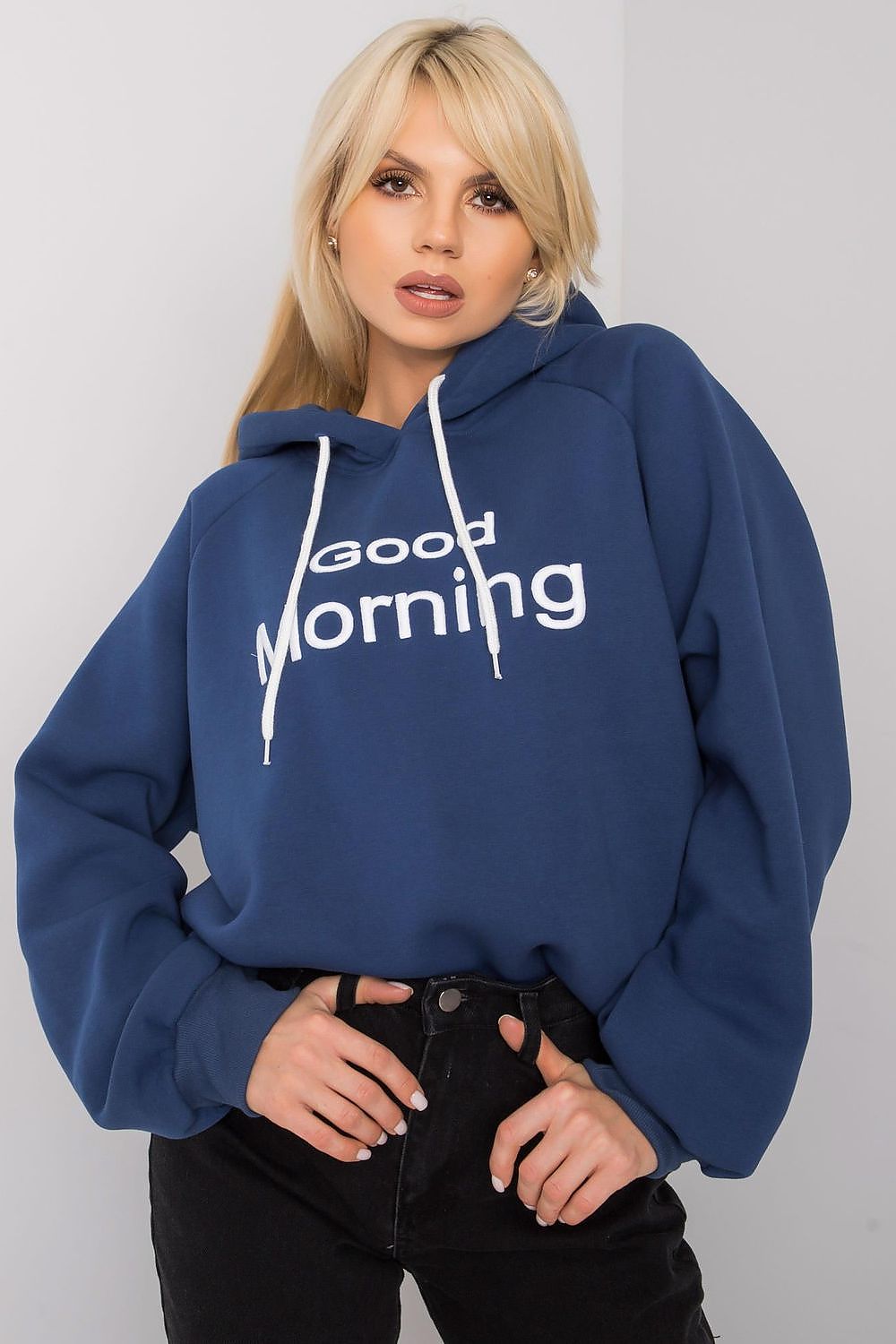 Women's Hoodie Oversized Raglan Sleeve Logo Pullover – Hoodie | GUOCALI – view 33