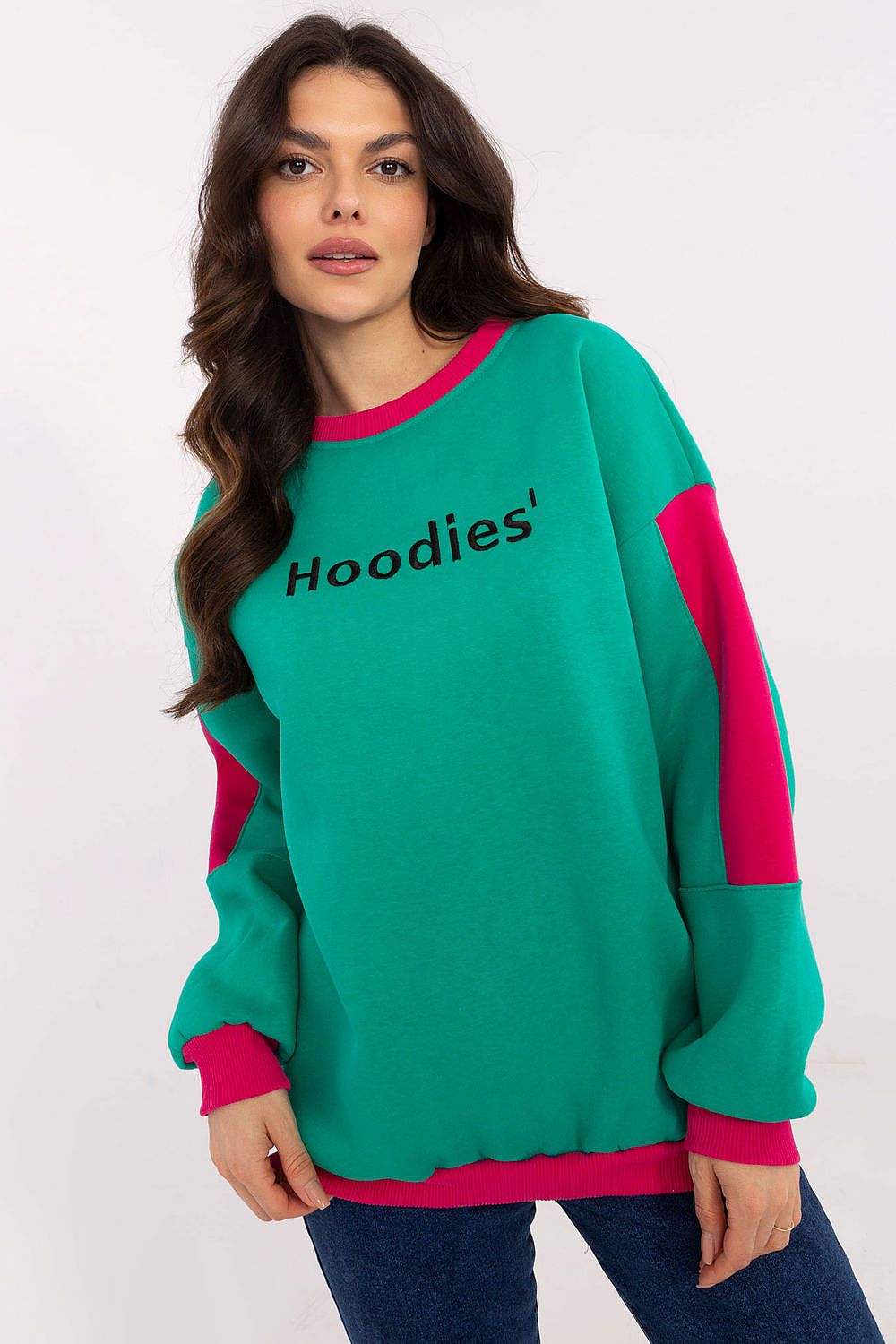 Women's Sweatshirt Crew Neck Embroidered Patches Cotton Blend – Sweatshirt | GUOCALI – view 13