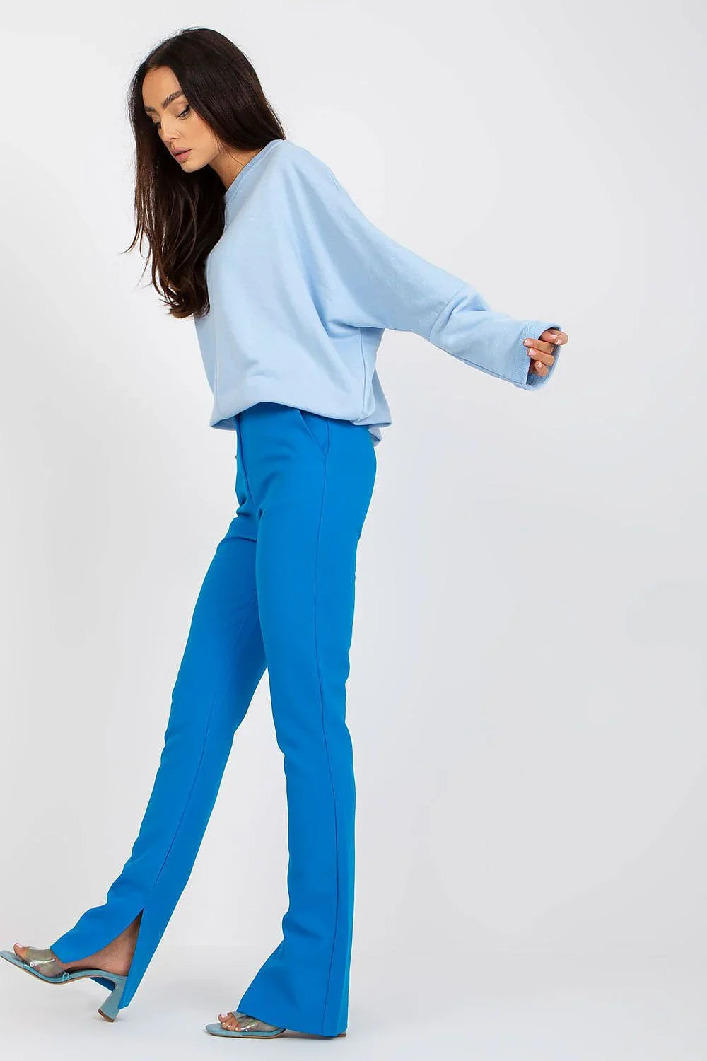 Women's sweatshirt Crew Neck Relaxed Fit Minimalist Cotton – view 5
