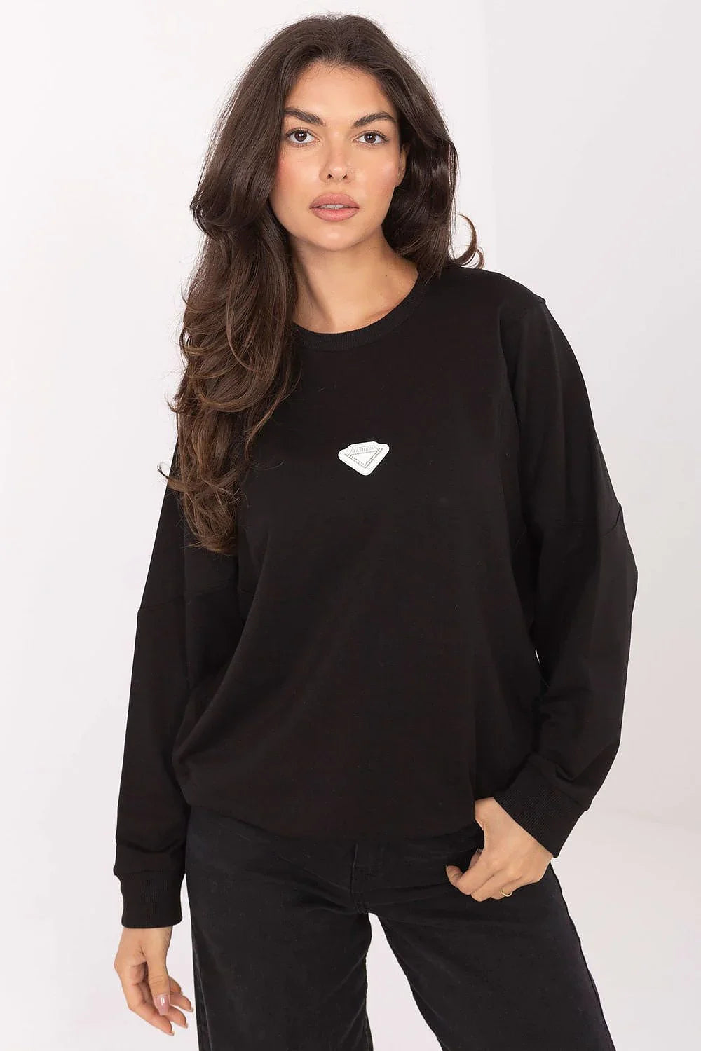 Women's Sweatshirt - Crew-Neck With Regular Fit - Guocali