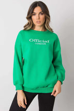 Women's sweatshirt Logo Crew Neck Relaxed Fit Cotton Blend – view 5
