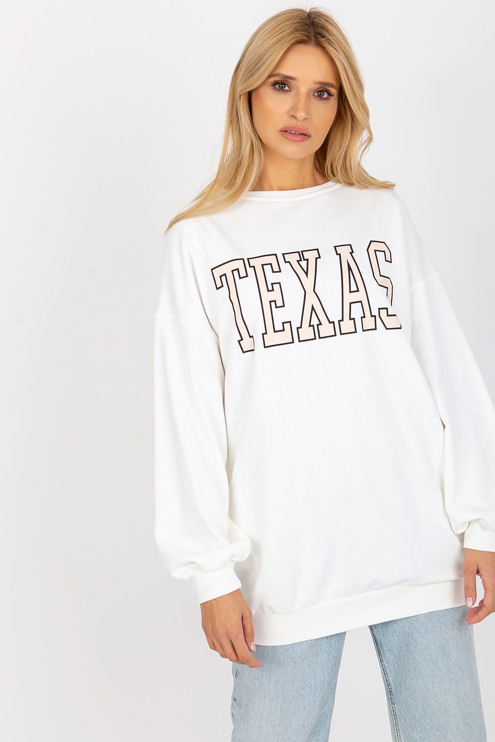 Women's Sweatshirt Oversized Longline College Print Side Pockets – Sweatshirt | GUOCALI – view 7