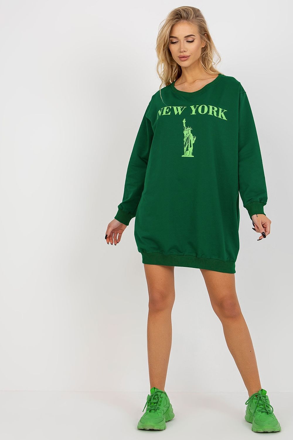 Women's Sweatshirt Oversized Longline Graphic Print Cotton Blend – Sweatshirt | GUOCALI – view 40