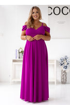 Wrap Neck Evening Maxi Dress – Thin Straps, Slit Hem | GUOCALI