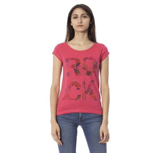 Trussardi Action Women T-Shirts - Pink Brand T-shirts - T-Shirt - Guocali